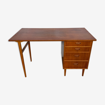 Scandinavian teak desk design 1960 feet spindles