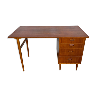 Scandinavian teak desk design 1960 feet spindles