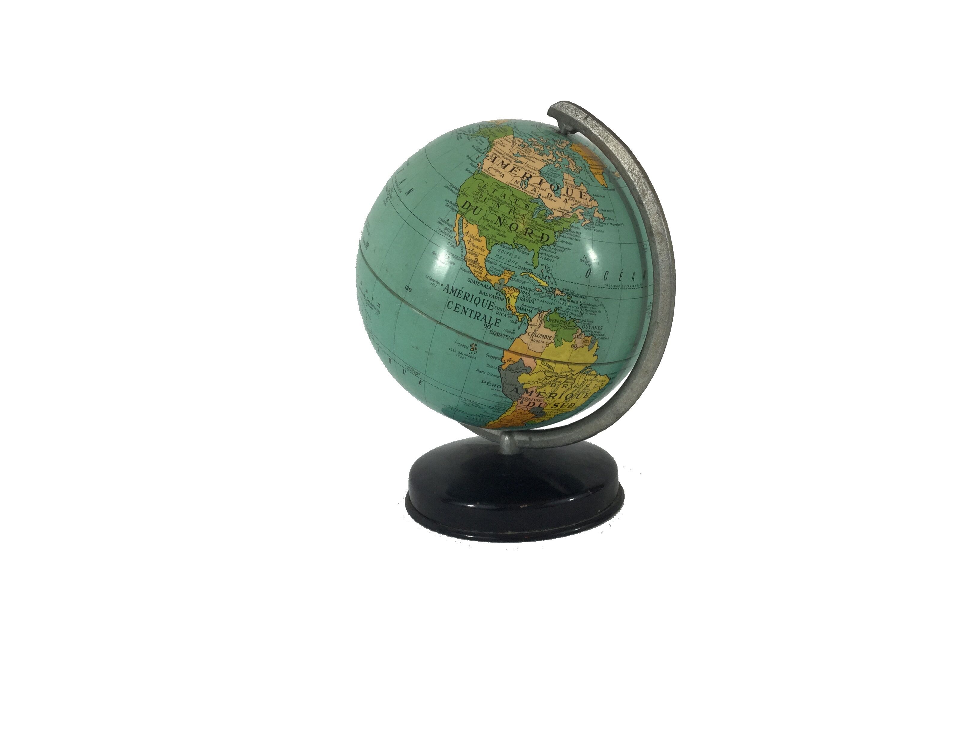Globe terrestre en métal Taride