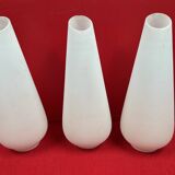 pair of lampshades, Set of 3 Tulips (wall lamps, floor lamp, chandelier) circa 1960
