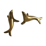 Couple of sea lions brass.