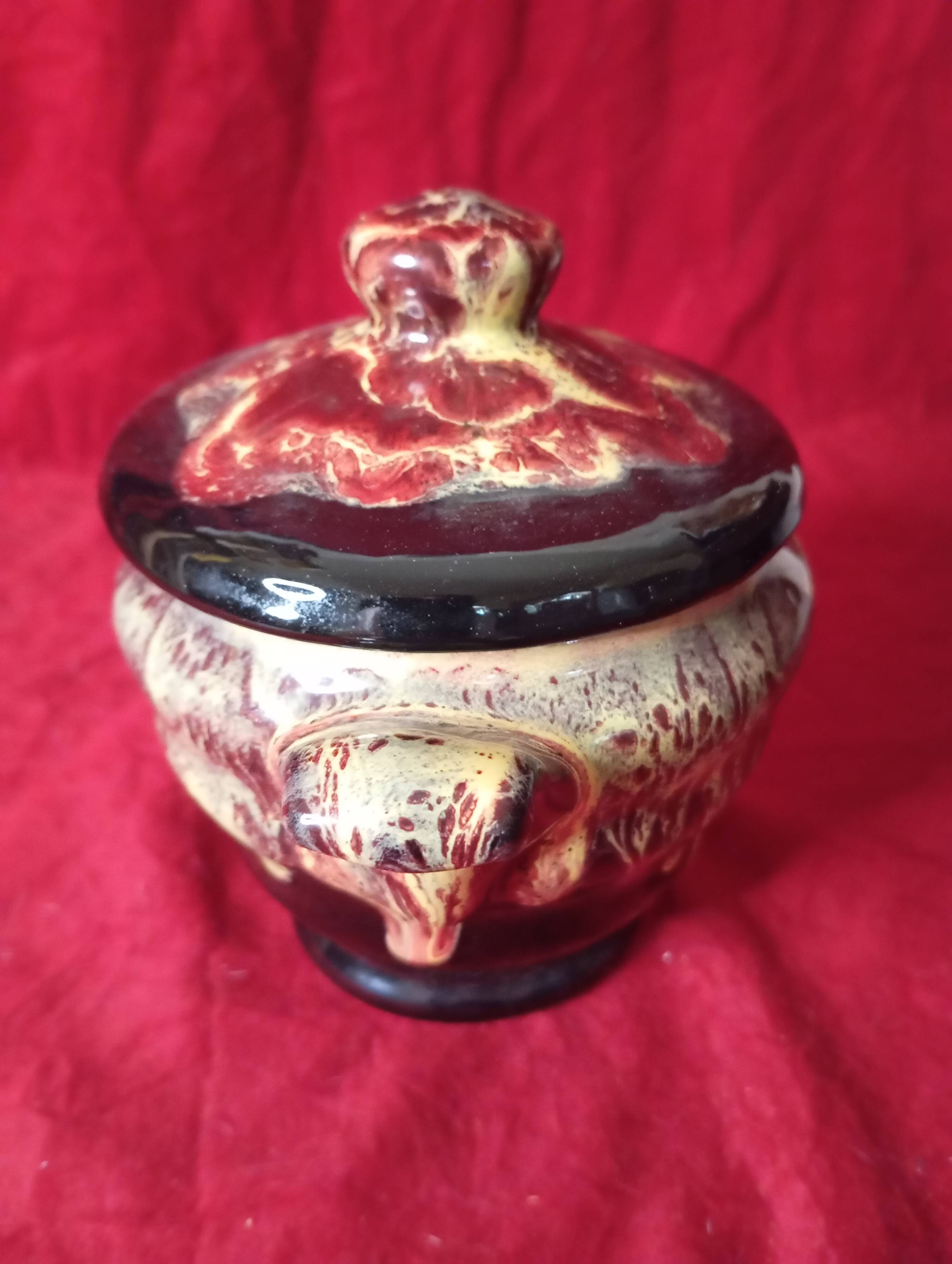 VINTAGE MORVAN CERAMIC SUGAR BOWL