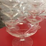 48-piece engraved glass service