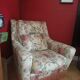 Fauteuil de salon fleuri