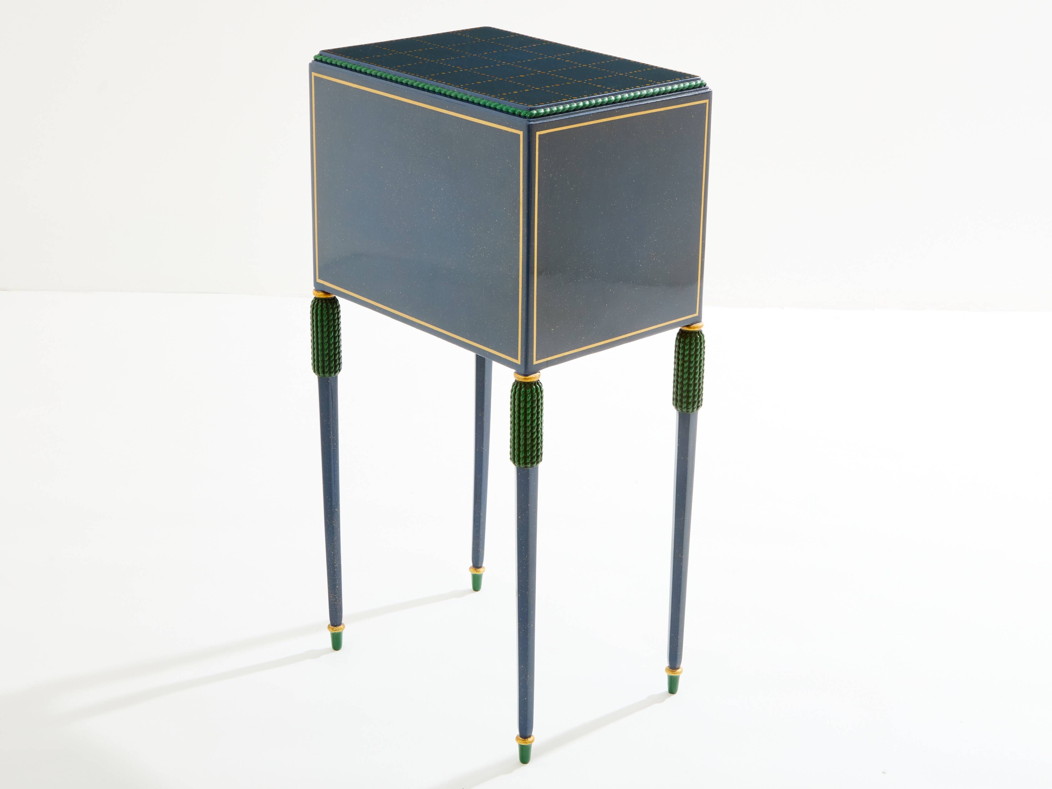 Small cabinet in painted beech by Paul Follot circa 1920