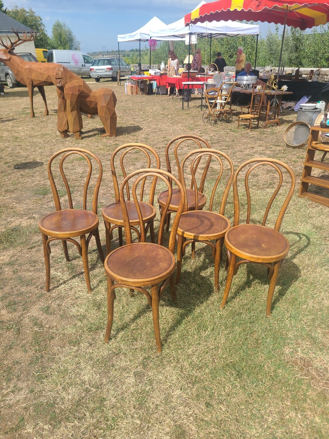 6 bentwood chairs early 20th