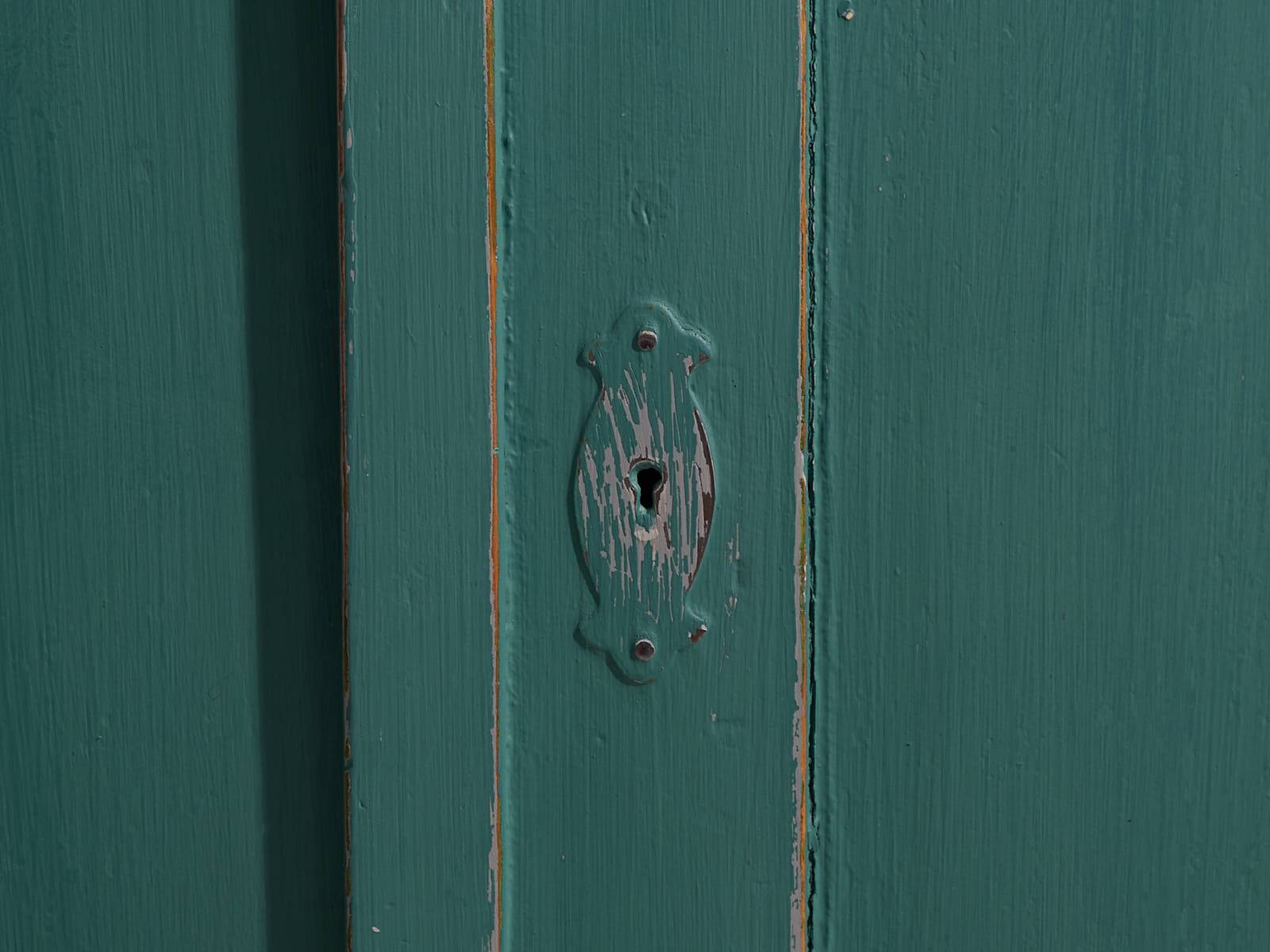 Antique Emerald Green Bedroom Chest of Drawers (c.1920) #4