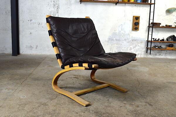 fauteuil En cuir 1960