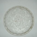 pair of art-deco plates in glass paste by Lorrain