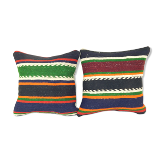 Pair of Turkish Kilim cushion cover ak39