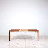 Extendable dining table in teak by H. W. Klein for Bramin Mobler