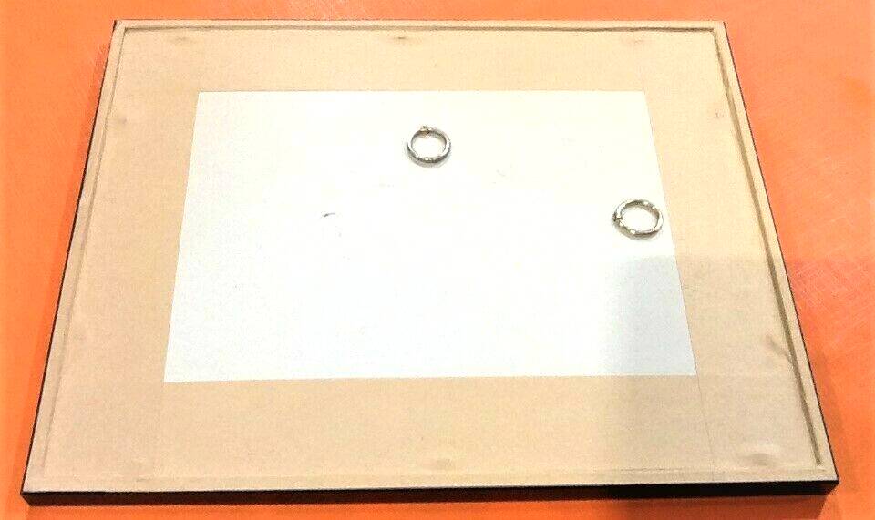 Framed watercolor Winter Landscape under the snow by D.Camelo