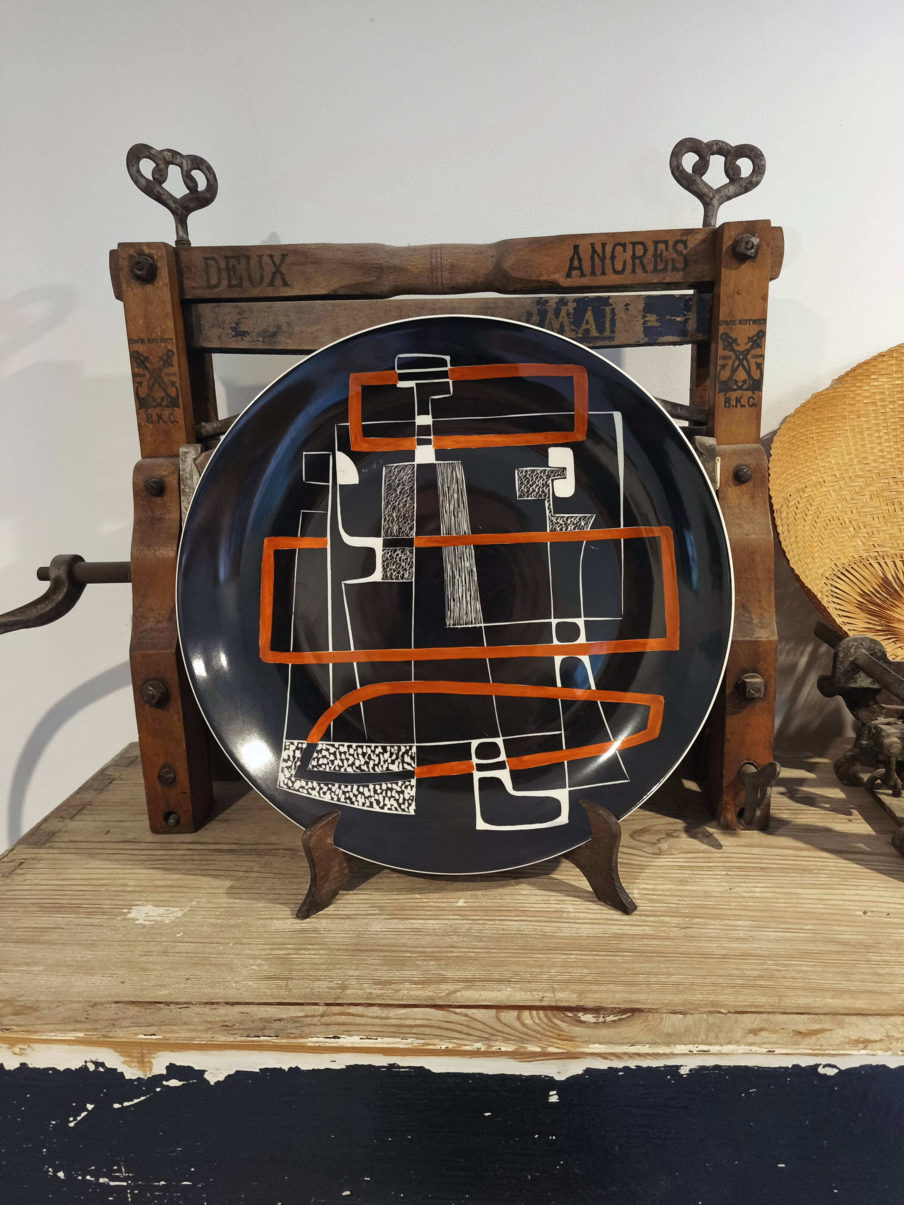 New Look , decorative plate, Karolina, 1960s