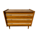Commode vintage bois et cannage