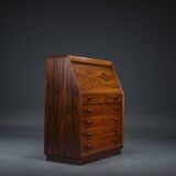 Rosewood Secretaire with Display Case from Dyrlund, 1960s
