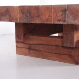 Brutalist Pine Coffee Table by Jens Lyngsøe for Havdrup Trævarefabrik