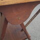 Drawing table wood and vintage metal