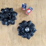 Set of 2 flower ceiling/wall lights