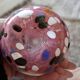 Speckled blown vase by Briot