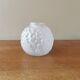 Small art deco ball vase in white glass paste