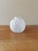 Small art deco ball vase in white glass paste
