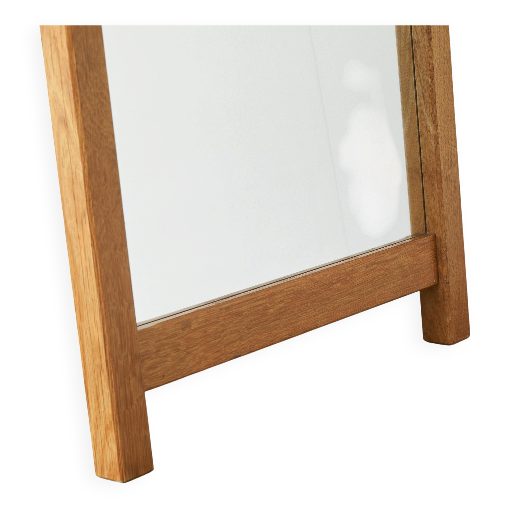 Oisterwijk furniture factory wall mirror in solid oak 1970