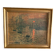 Golden frame with Claude Monet reproduction