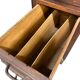 Bureau américain vintage en bois avec volet roulant