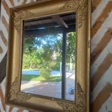 Miroir ancien bois doré fin XVIIIeme début XIXème