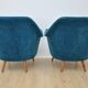Superb pair of chairs 50 60 organic years