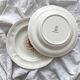 2 ivory “Pont aux Choux” soup plates, Gien earthenware