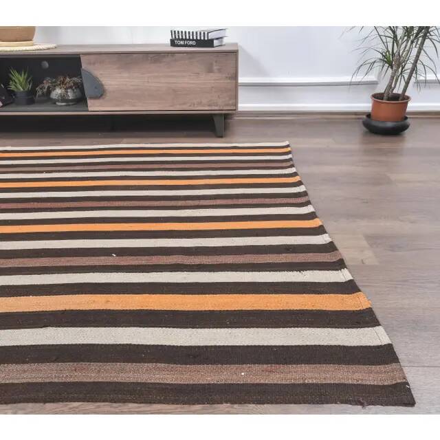 1970s Turkish Handmade Wool Kilim Rug  170x301