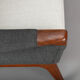 Danish Reupholstered Stylish Grey  3-seater by Johannes Andersen, 1960s