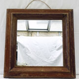 Antique square mirror