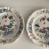 2 grandes assiettes sarreguemines