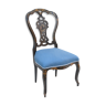Chaise en bois noirci d'époque Napoléon III