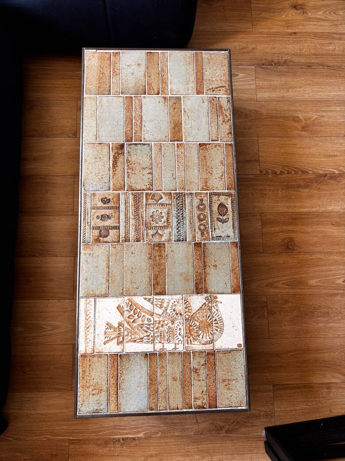 Signed Roger Capron coffee table