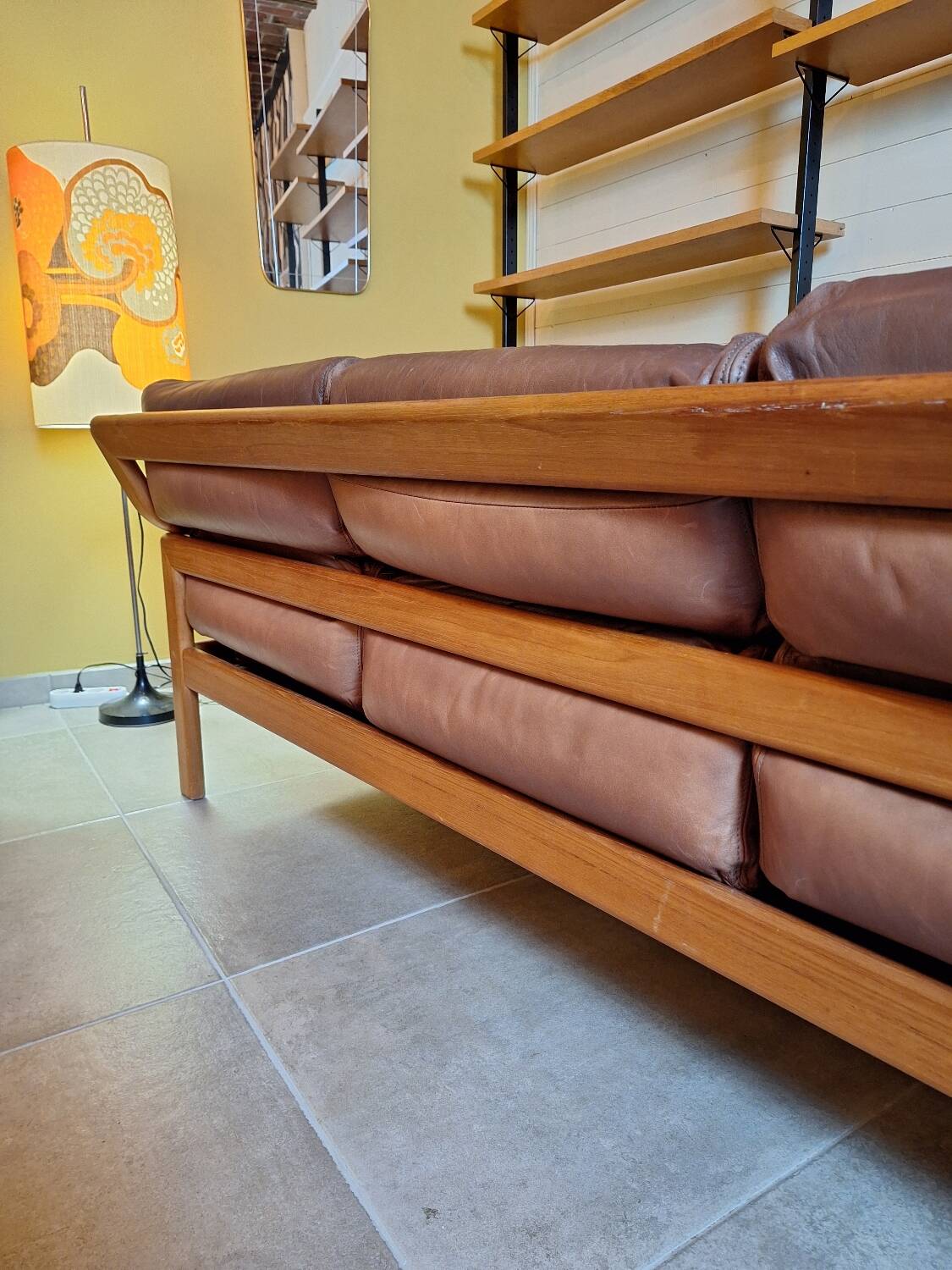 Olsen & Son 3-seater leather sofa