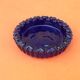 1970s ashtray / empty pocket cobalt blue glass