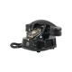 Old black telephone with rotary dial metal Bakelite RTT 56B