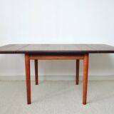 Hans J. Wegner Drop Leaf Table in Solid Teak and Oak for GETAMA