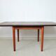 Hans J. Wegner Drop Leaf Table in Solid Teak and Oak for GETAMA