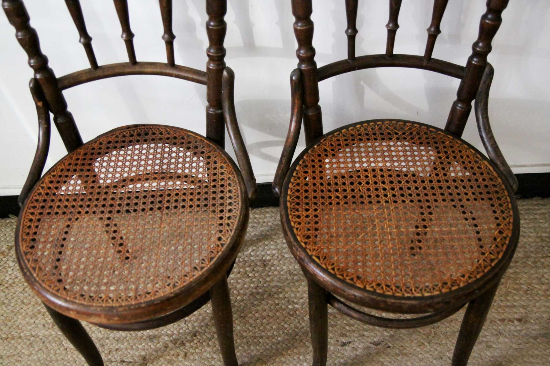 Canned bistro chairs