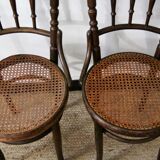 Canned bistro chairs