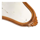 Pair of vintage Mid-Century decorative mirrors in a gold frame, Italy, 1960s.