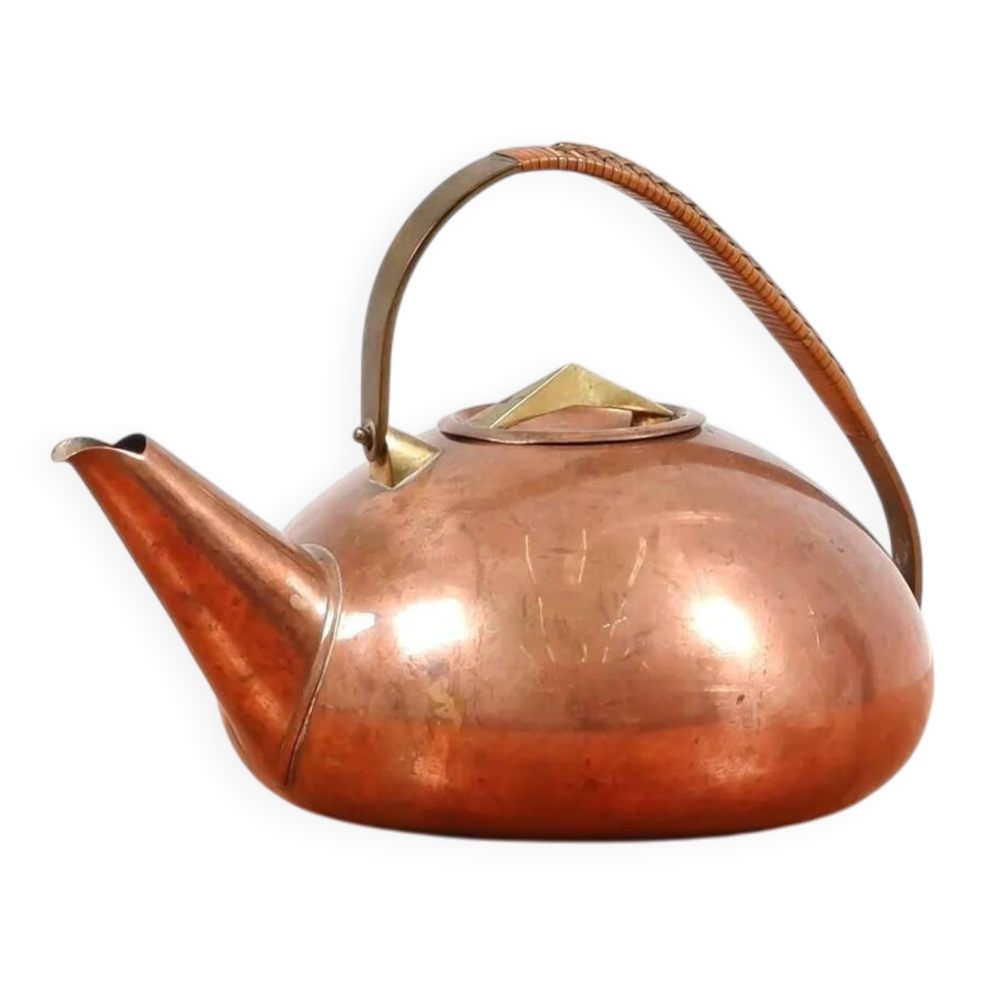 Carl Auböck teapot model 3879 in copper / brass