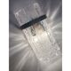 Hammered strips “listelli” murano glass belt wall sconces