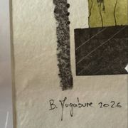 dessin abstrait encadré