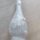 Frosted moulded glass carafe