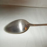 Silver metal serving spoon